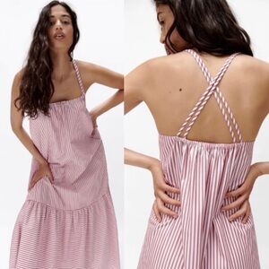 Zara Striped Red & White maxi